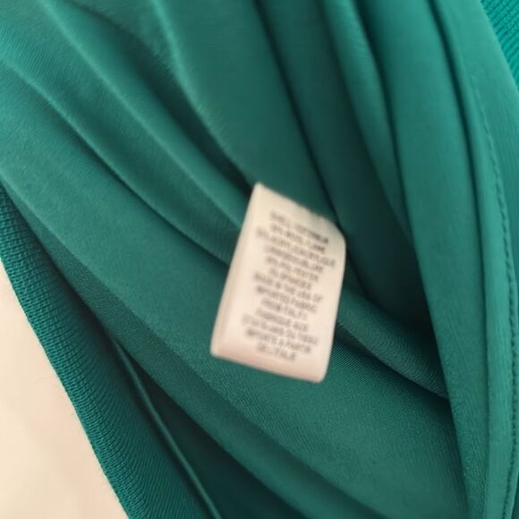 Milly Green Ruched Sheath Mini Dress Size P Color Green Office Work Cocktail - Picture 5 of 6